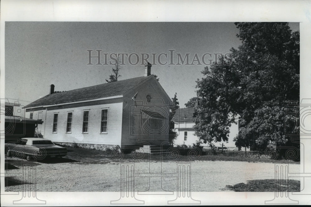 1976 Press Photo The century old Farmers&#39; Hall in Community of Caldwell - Historic Images