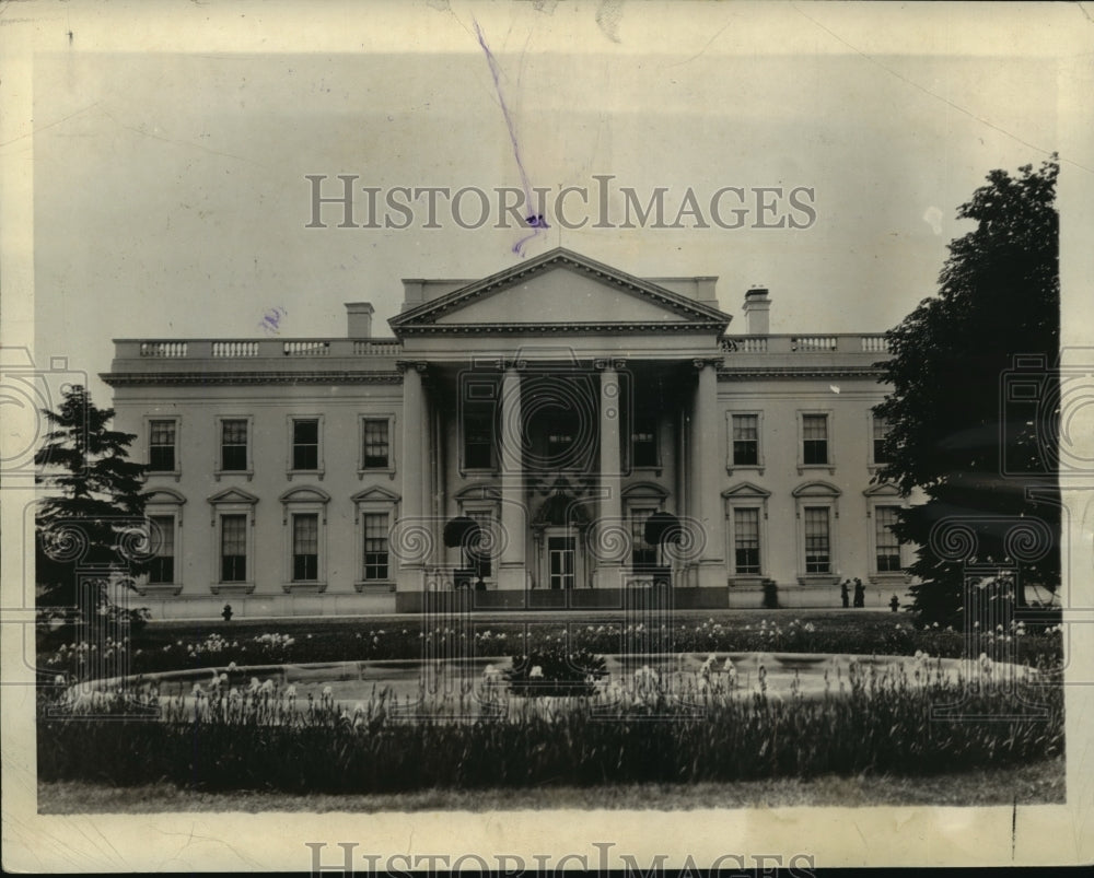 1933 Press Photo The Front of the White House - mja53355