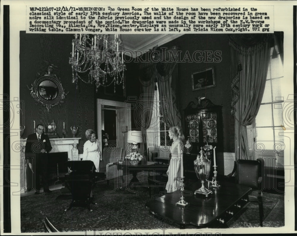 1971 Press Photo The Green Room of the White House, Washington, D.C. - mja53375