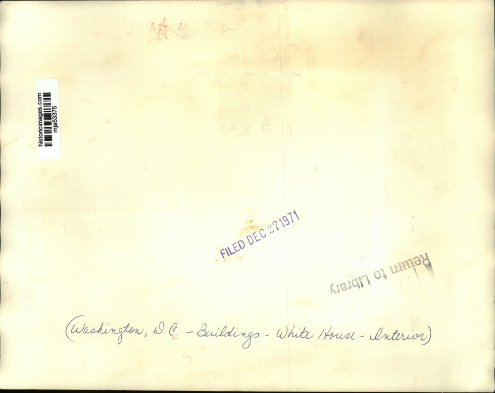 1971 Press Photo The Green Room of the White House, Washington, D.C. - mja53375