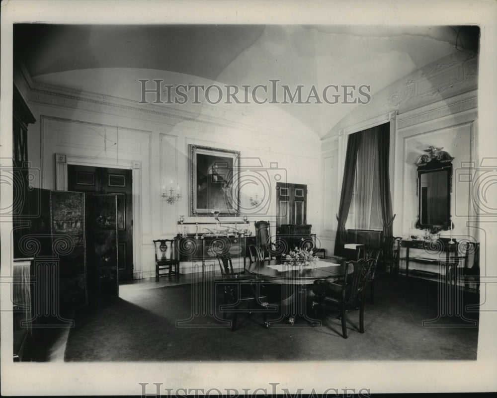 1940 Press Photo Private Dining Room in the White House - mja53388- Historic Images