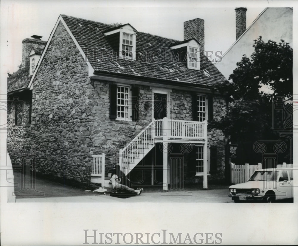 1975 Press Photo Georgetown&#39;s Old Stone House in Washington, D.C.- Historic Images