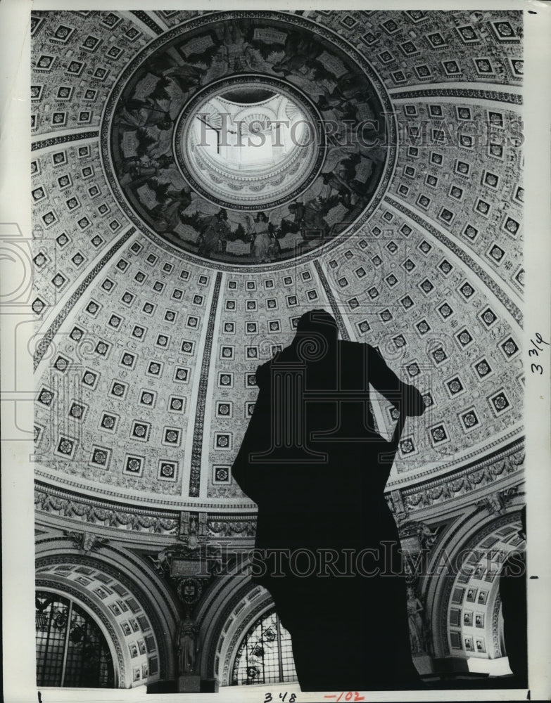 1969 Press Photo Dome of the Main Reading Room of the Library of Congress- Historic Images