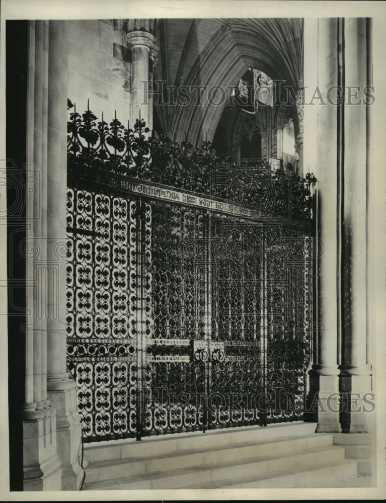 1934 Press Photo Cathedral on Mount Saint Alban, Washington DC - mja54500