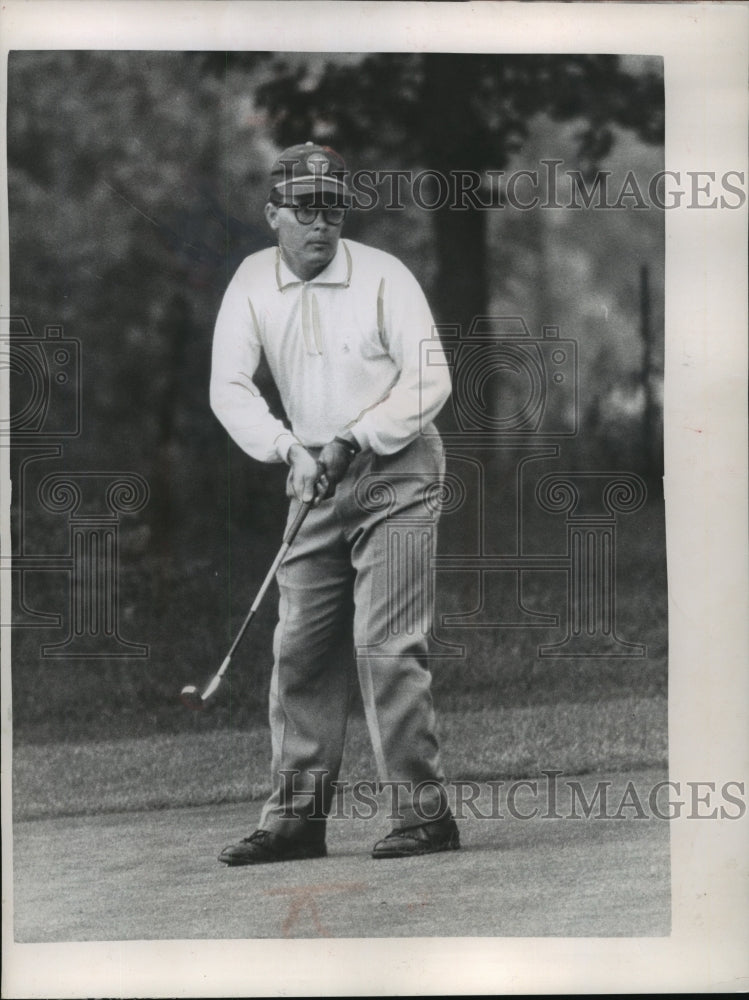 1960 Press Photo Milwaukee&#39;s Bobby Brue at the State Open Golf Tournament- Historic Images