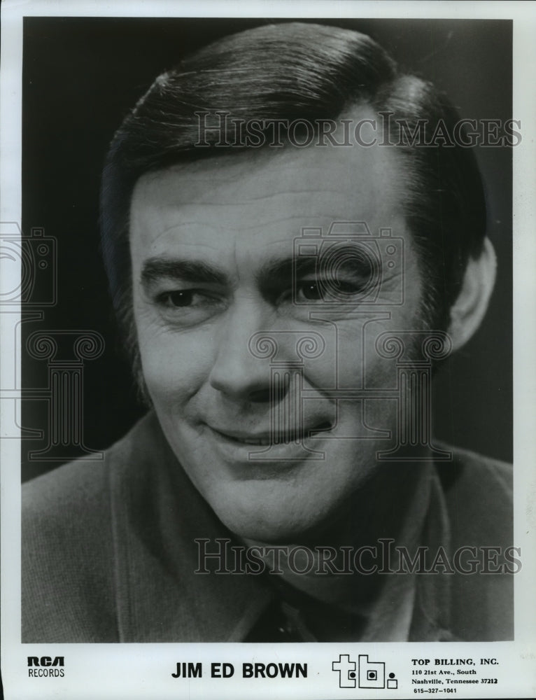  Press Photo Jim Ed Brown Singer- Historic Images