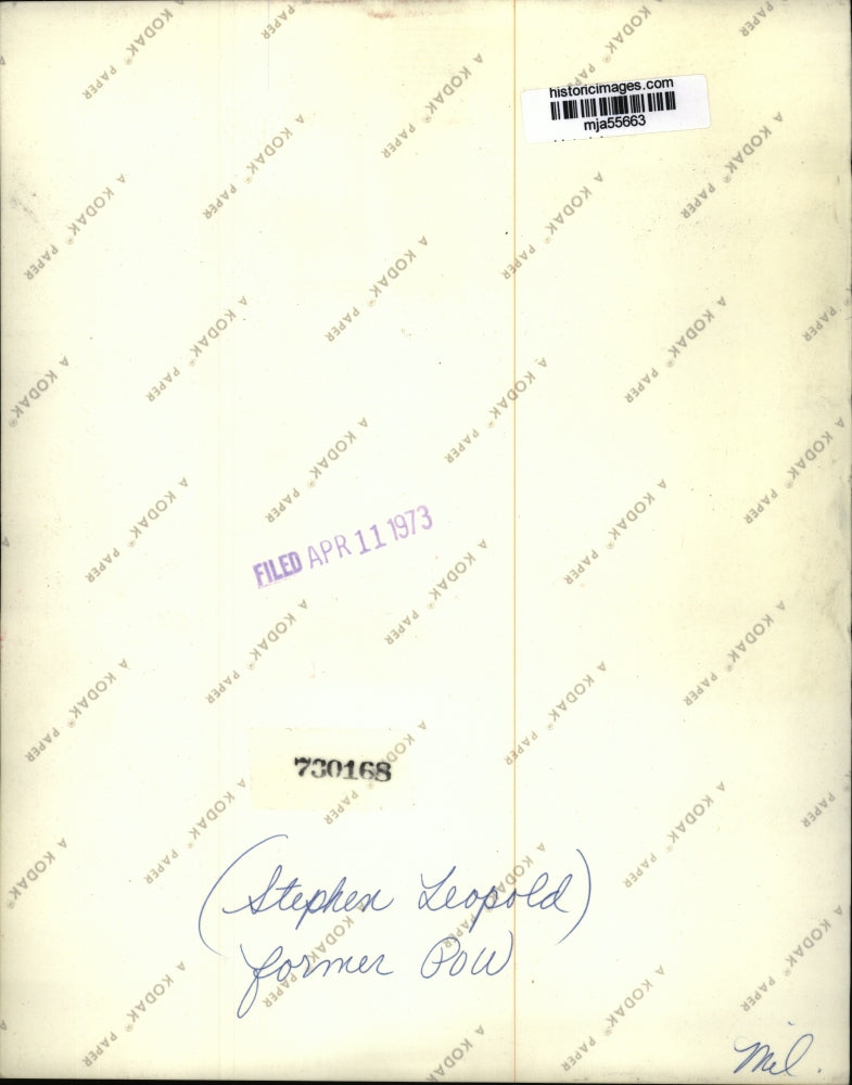 1973 Press Photo Profile of Stephen Leopold Former Prisoner of War - mja55663