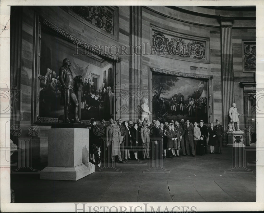 1945 Press Photo Washington D.C. Capitol Rotunda - Historic Images