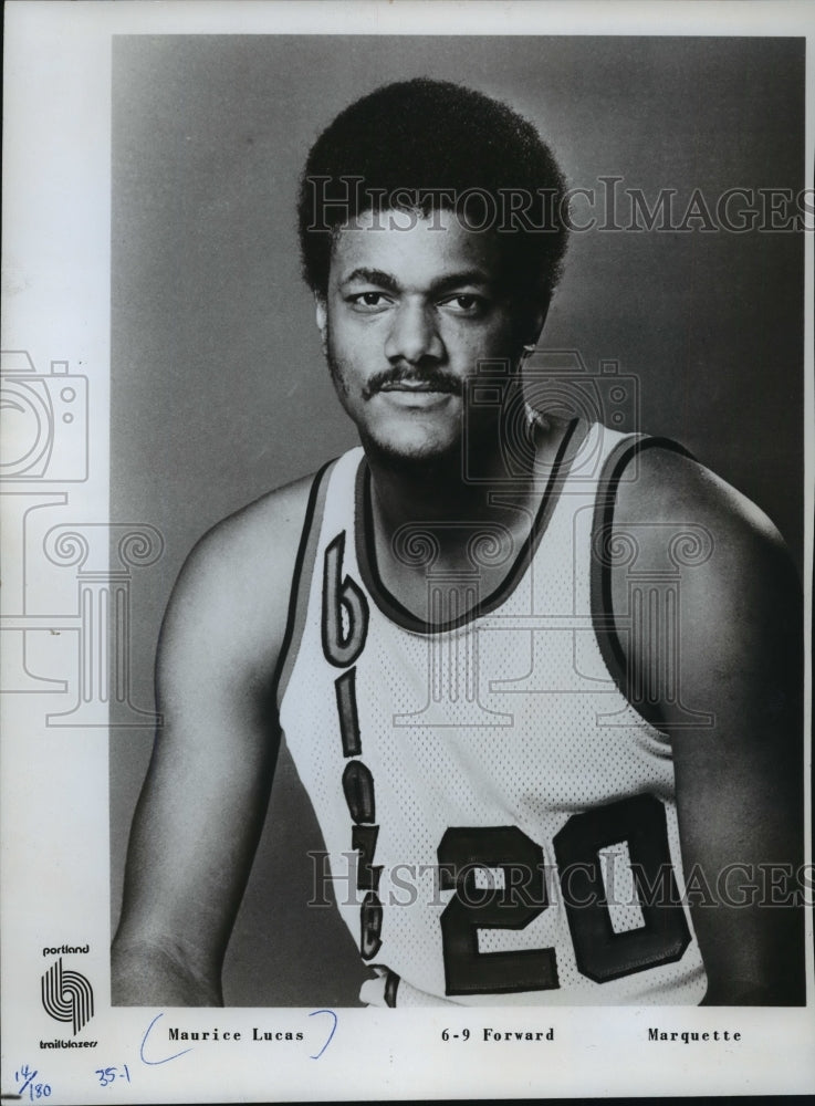 1979 Press Photo Portland Trail Blazers Maurice Lucas 6-9 Forward From Marquette- Historic Images