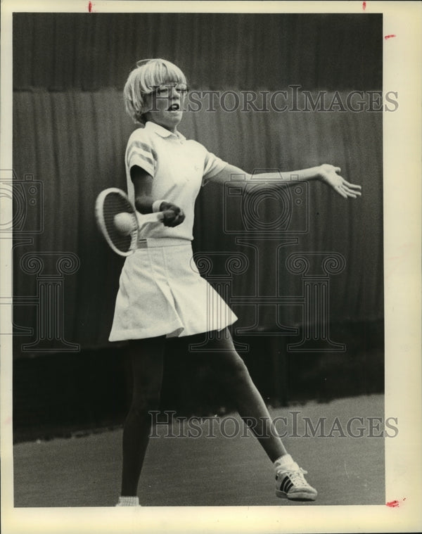 1980 Press Photo Tennis Player Tami Whitlinger, Ranked No. 1 in 10 and ...