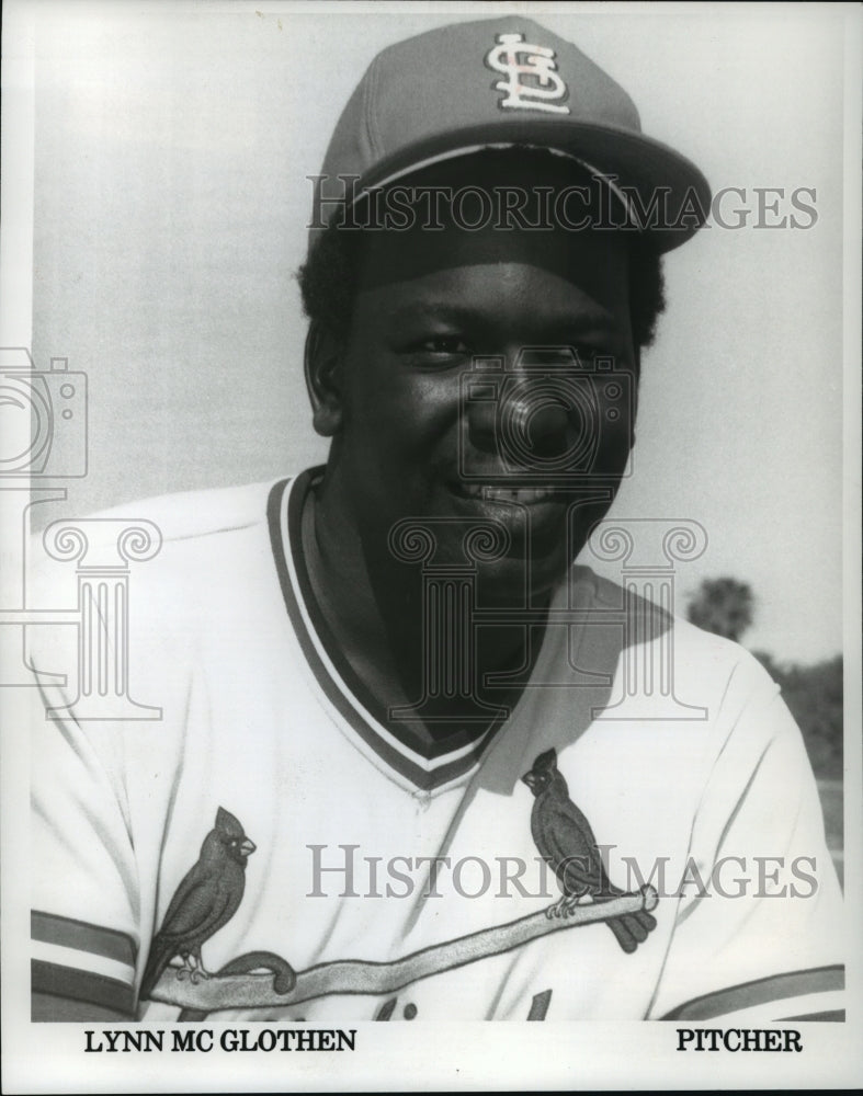 1976 Press Photo Baseball-St. Louis Cardinal Pitcher Lynn McGlothen Suspended- Historic Images