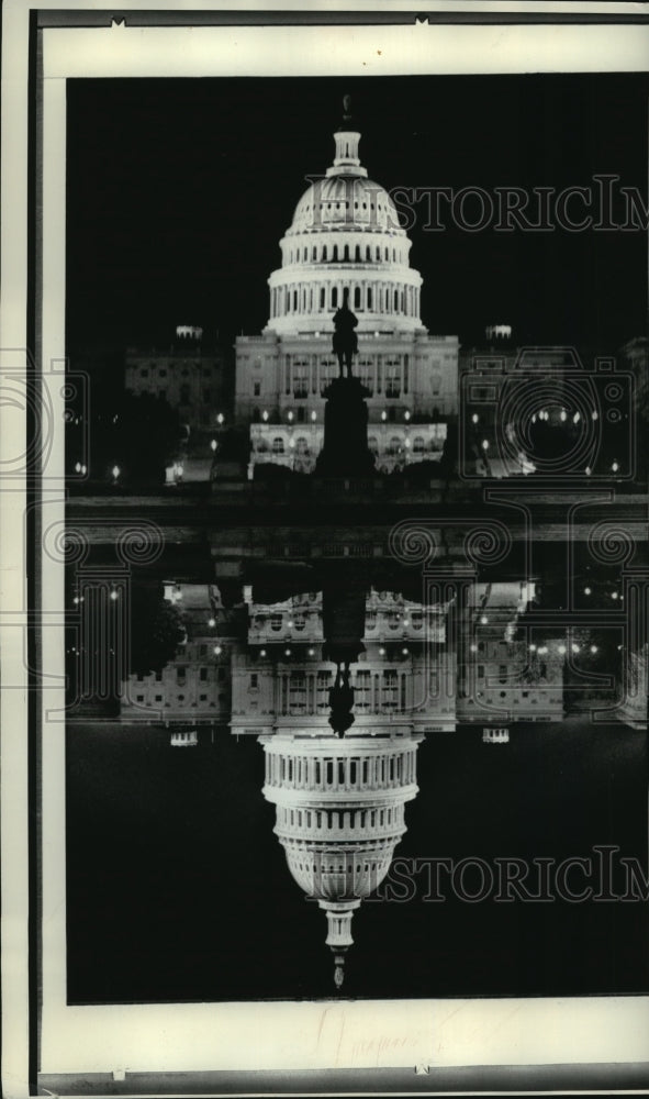 1971 Press Photo Washington D.C. Capitol Reflecting Pool- Historic Images