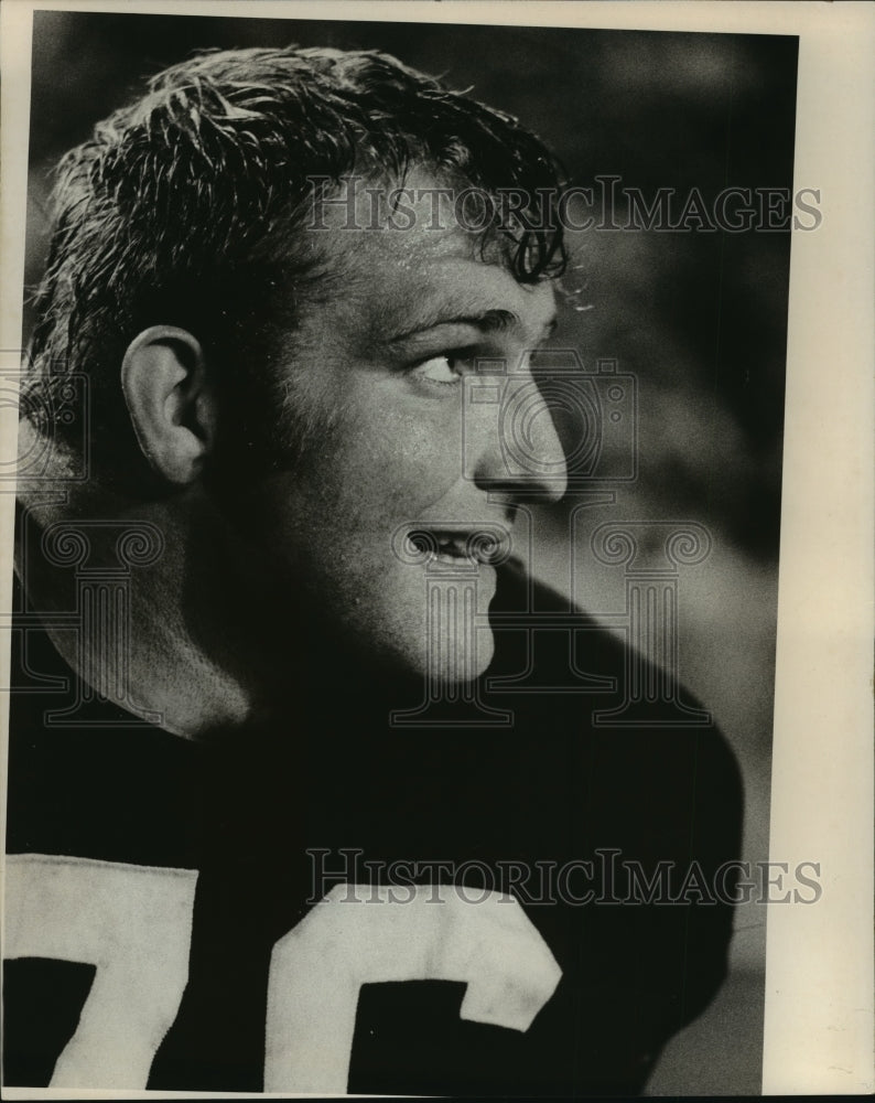 1972 Press Photo Green Bay Packers Football Player Mike McCoy- Historic Images