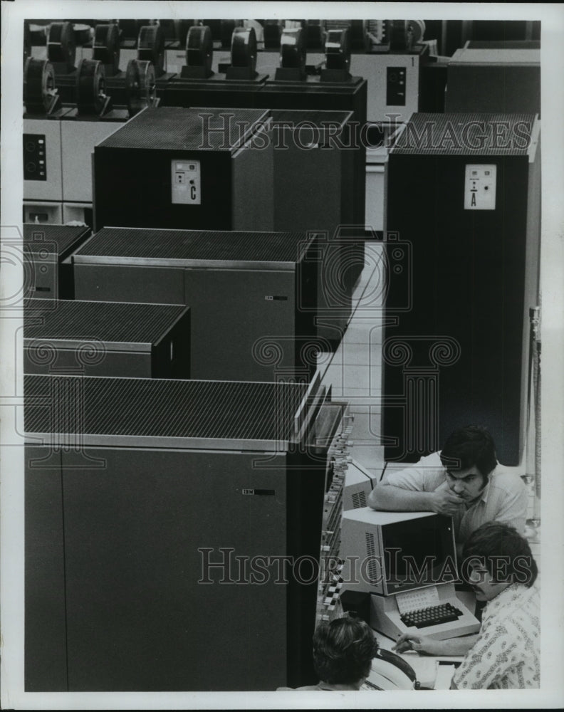 1973 Press Photo New York Stock Exchange&#39;s new market data system - mja56789- Historic Images