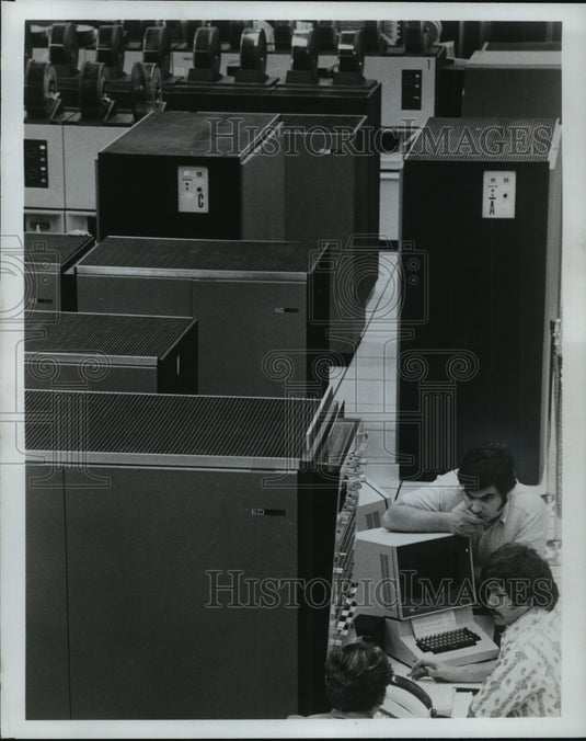 1973 Press Photo New York Stock Exchange's new market data system - mja56789- Historic Images
