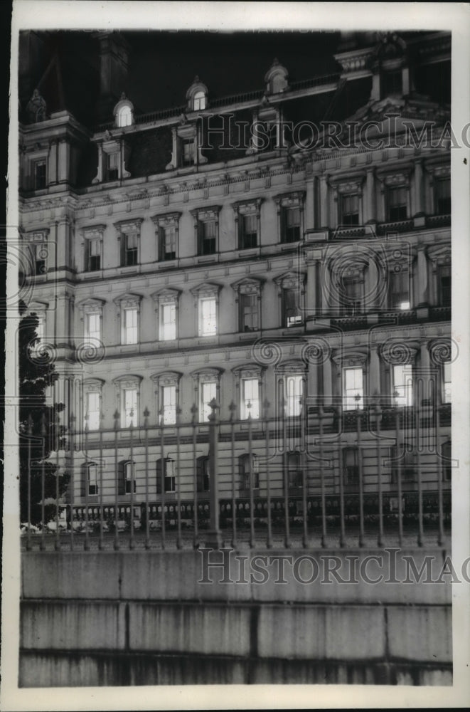 1941 Press Photo Washington D.C. State Department Building After Japanese Attack- Historic Images