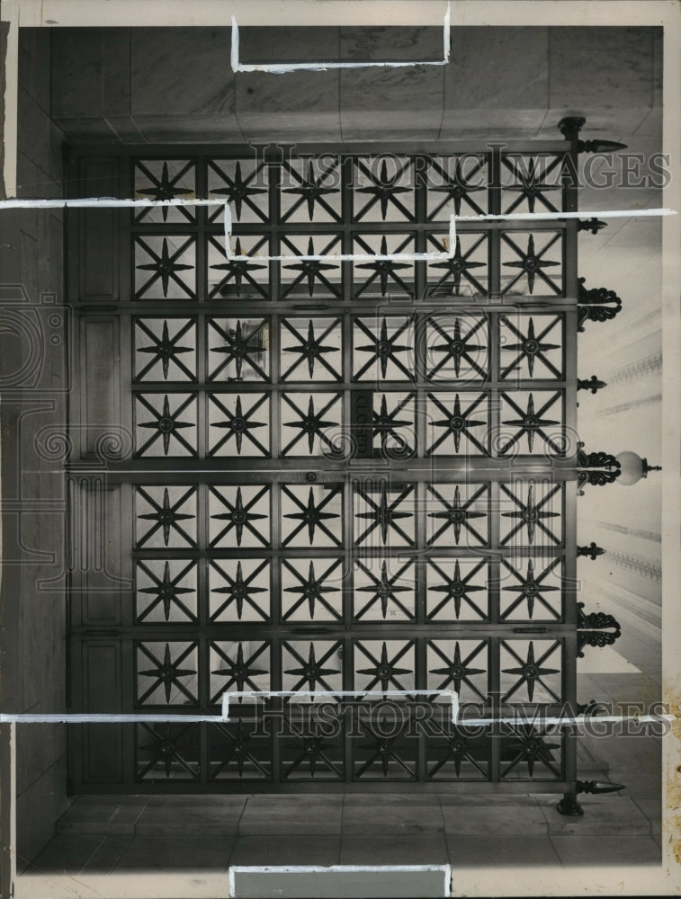 1936 Press Photo Bronze Gates to Study Chambers of Justices of the Supreme Court