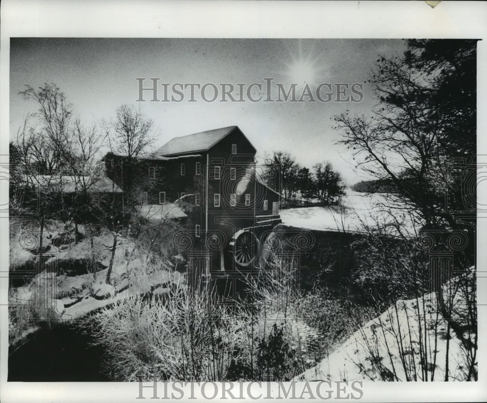 1978 Press Photo Dells Mill on the Eau Claire River in Augusta, Wisconsin- Historic Images