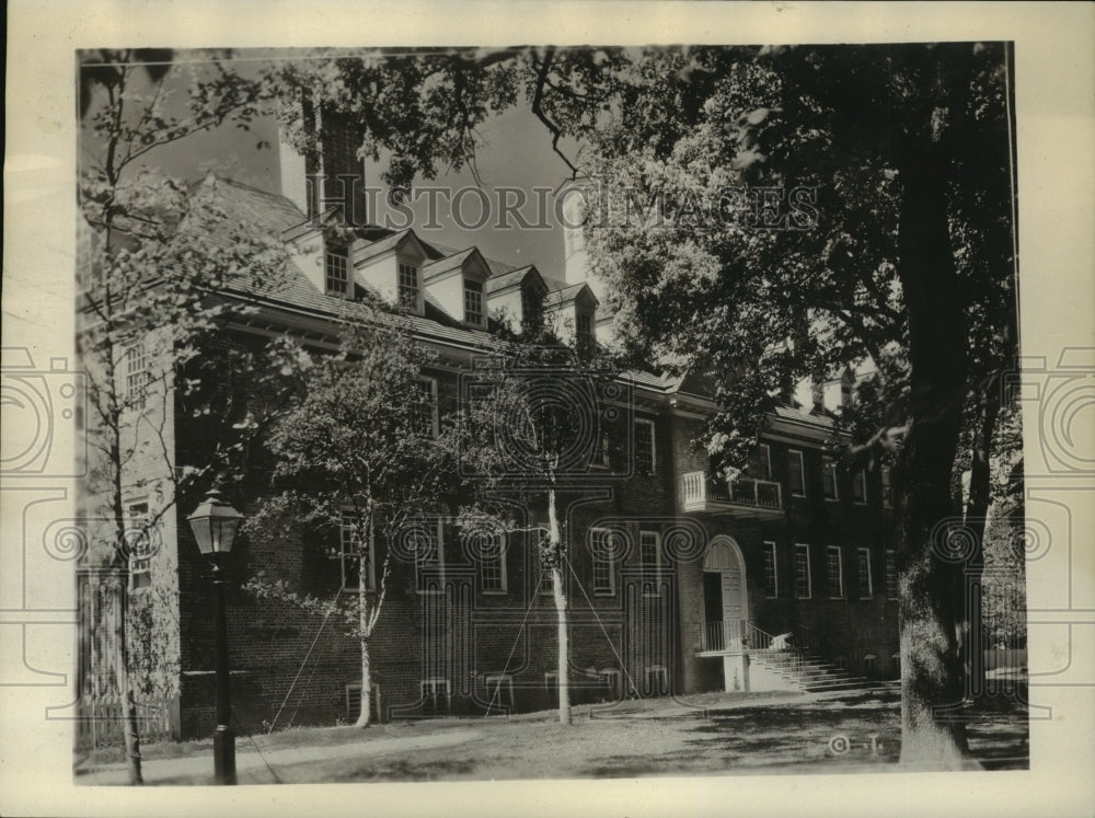 1933 Press Photo Wren Building At The College Of William and Mary In Virginia- Historic Images