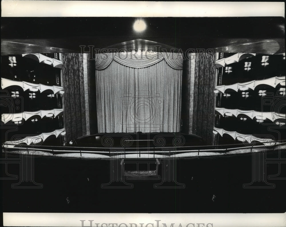 1966 Press Photo Auditorium of New York&#39;s Metropolitan Opera in Lincoln Center- Historic Images