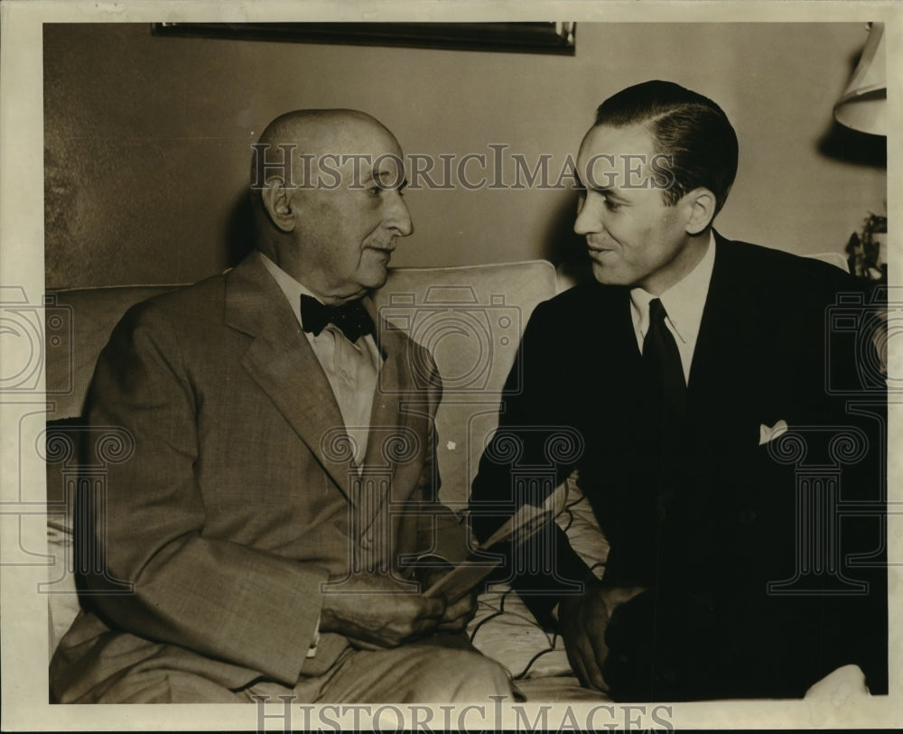 1939 Press Photo Emil Blatz and Lanny Ross, Musician- Historic Images