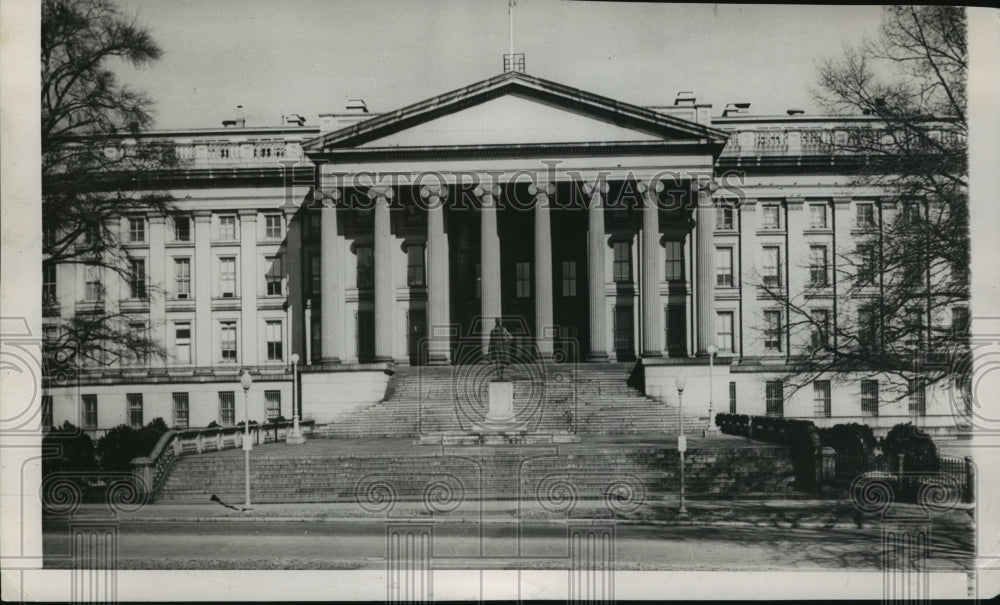 1949 Press Photo Treasury Building Washington D.C. - mja57408- Historic Images