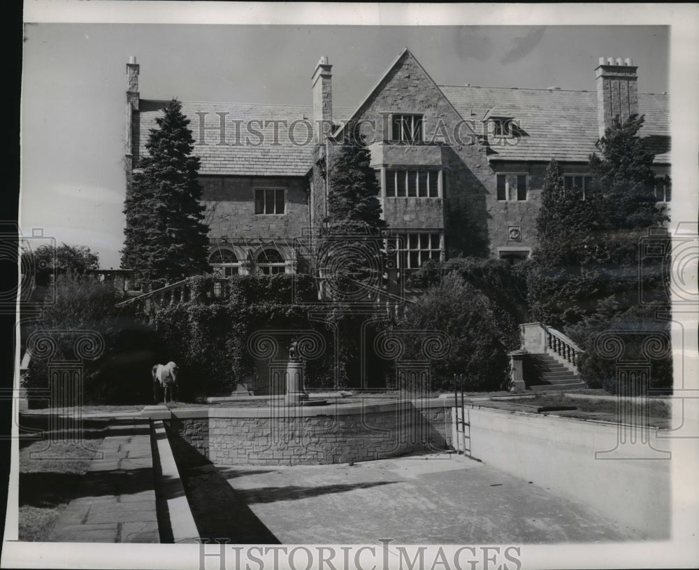 1946 Press Photo Kenilworth 50 Room Renaissance Estate In Glen Cove New York - Historic Images