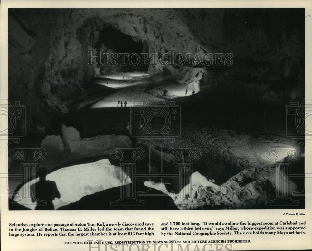  Press Photo Newly Discovered Caves in the Jungles of Belize- Historic Images