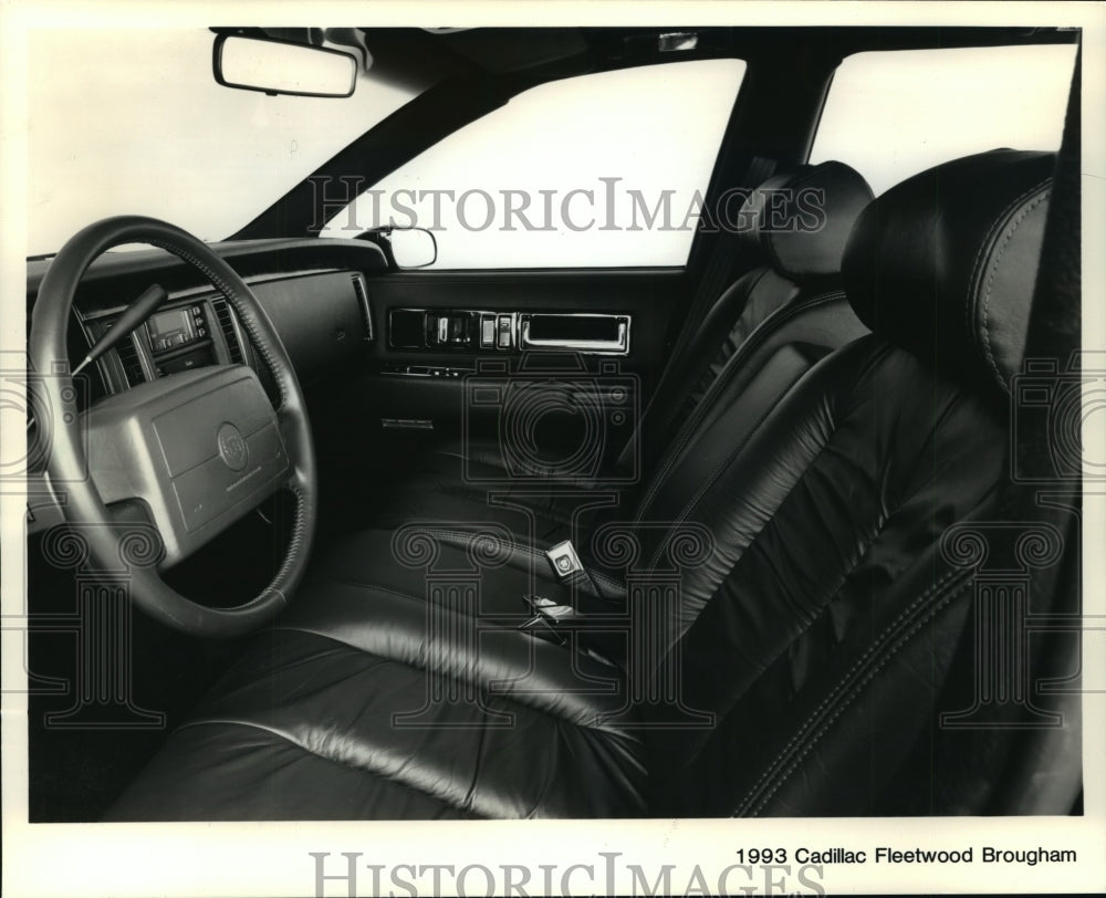 1993 Press Photo Cadillac Fleetwood Brougham Interior- Historic Images