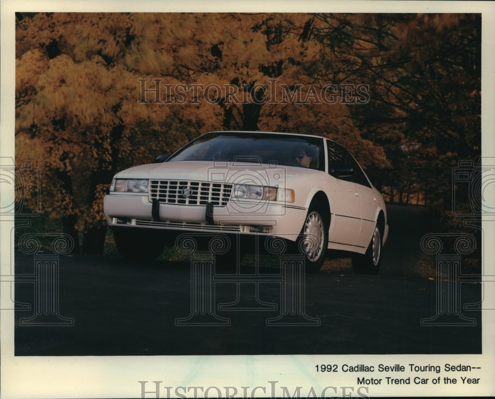 1992 Press Photo Cadillac Seville Touring Sedan - Motor Trend Car of the Year- Historic Images