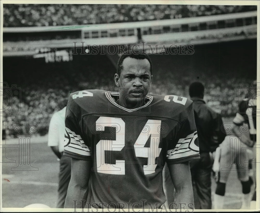 1987 Press Photo Football-Green Bay Packer, Mossy Cade - Historic Images