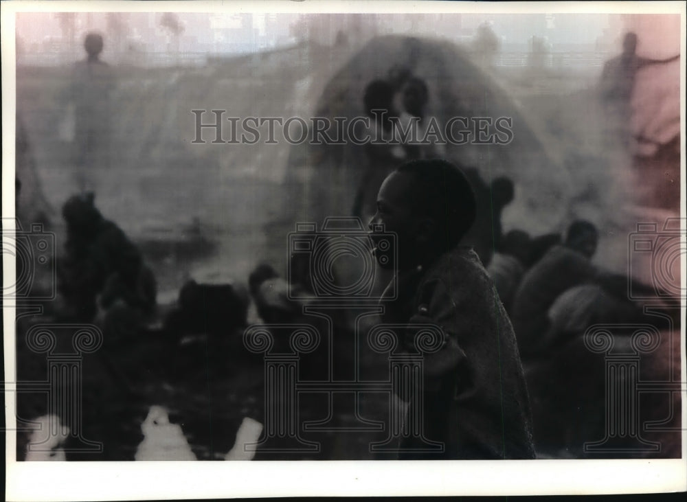 1994 Press Photo Burundi Boy in Mututu Refugee Camp, Rwanda- Historic Images