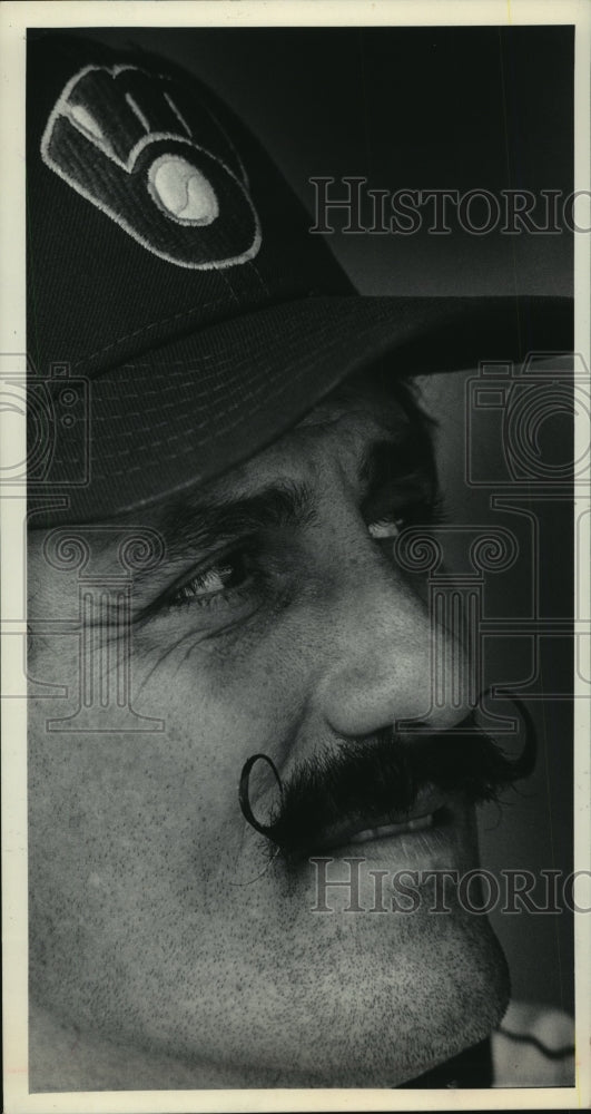 1983 Press Photo Headshot of Professional Baseball Player, Rollie Fingers- Historic Images