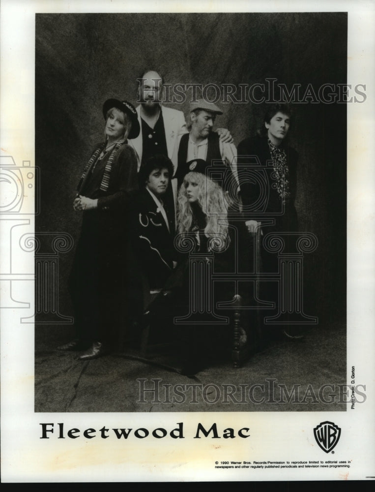 1991 Press Photo Stevie Nicks and Mick Fleetwood during their Fleetwood Mac days- Historic Images