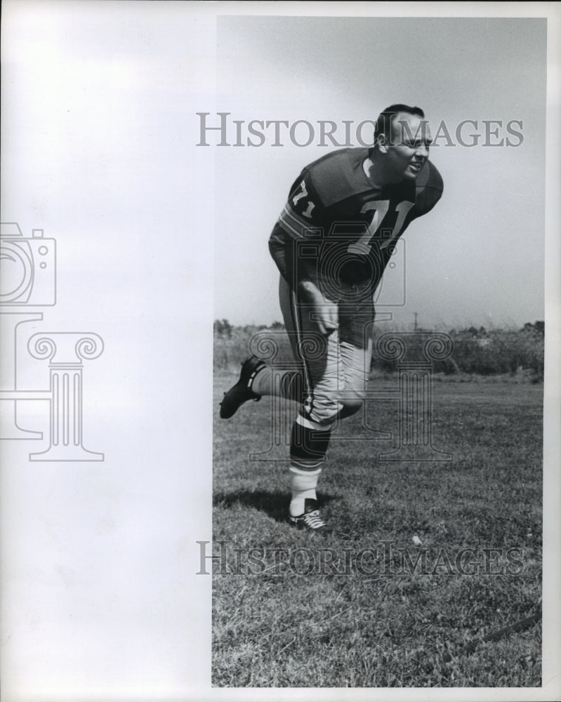 1961 Press Photo Bill Forester football player- Historic Images