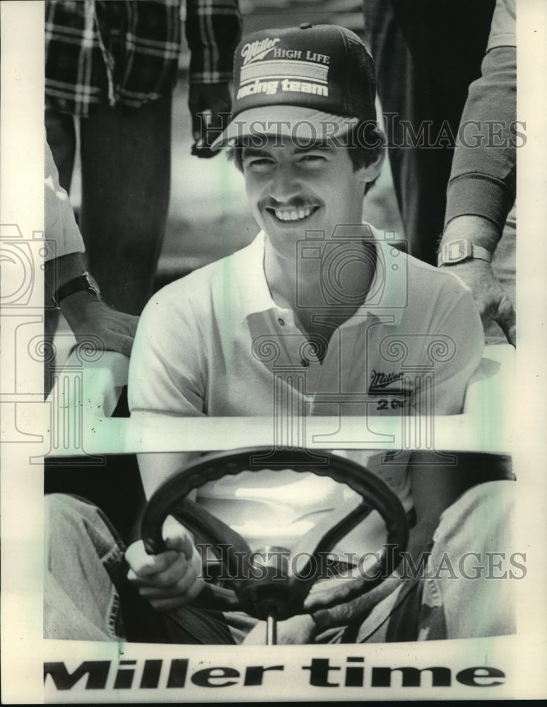 1984 Press Photo Go-Kart Driver, Davey Allison, In Little Miller 200 Race- Historic Images