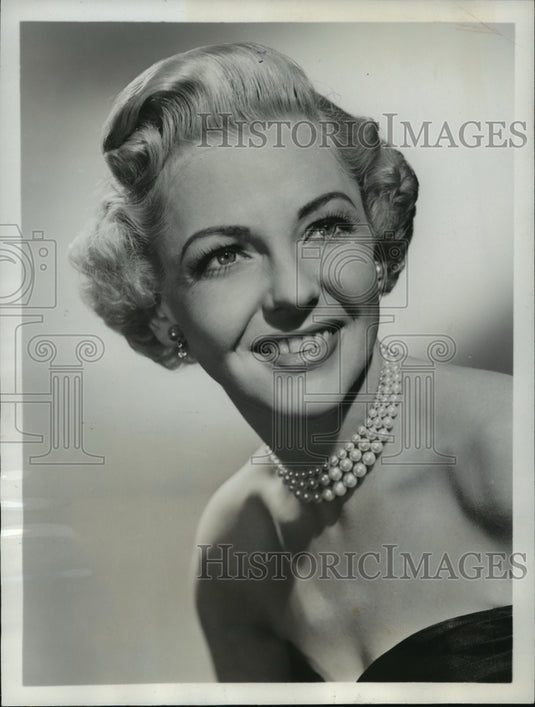1955 Press Photo Actress Vivian Blaine Headshot - mja59872- Historic Images