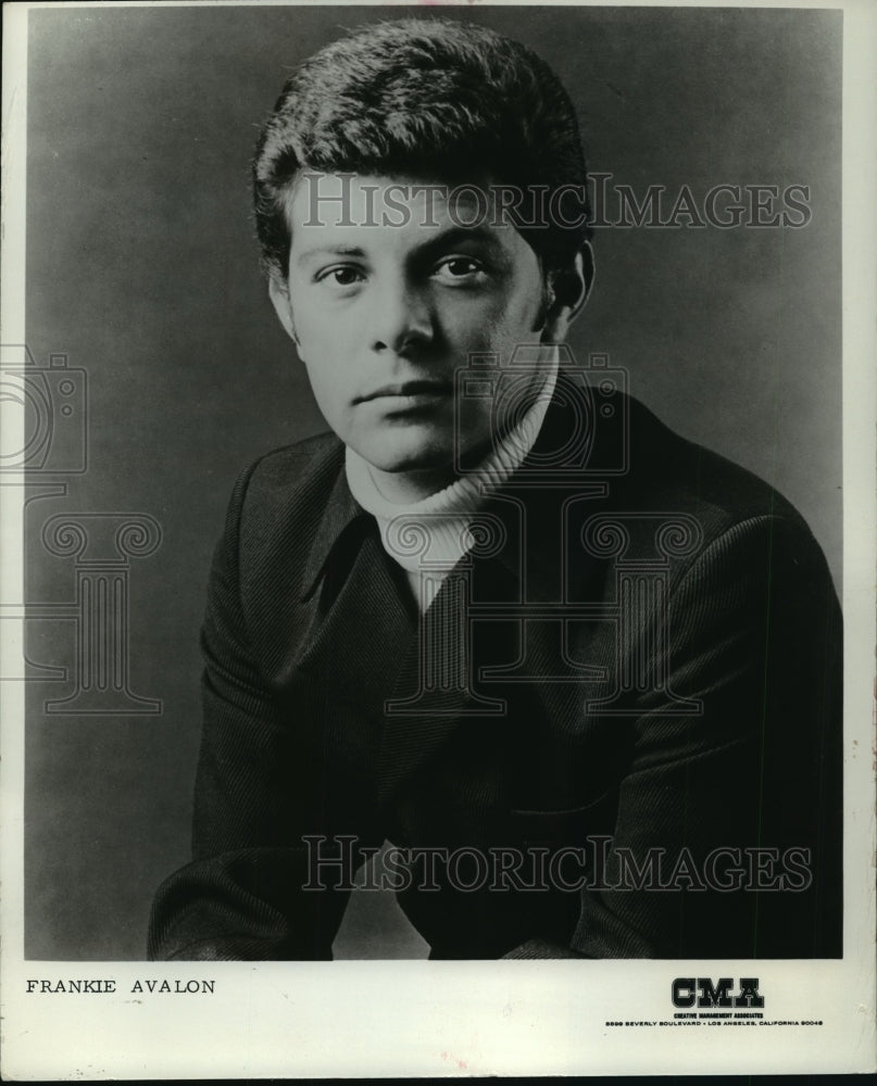 1978 Press Photo Singer Frankie Avalon Headshot- Historic Images