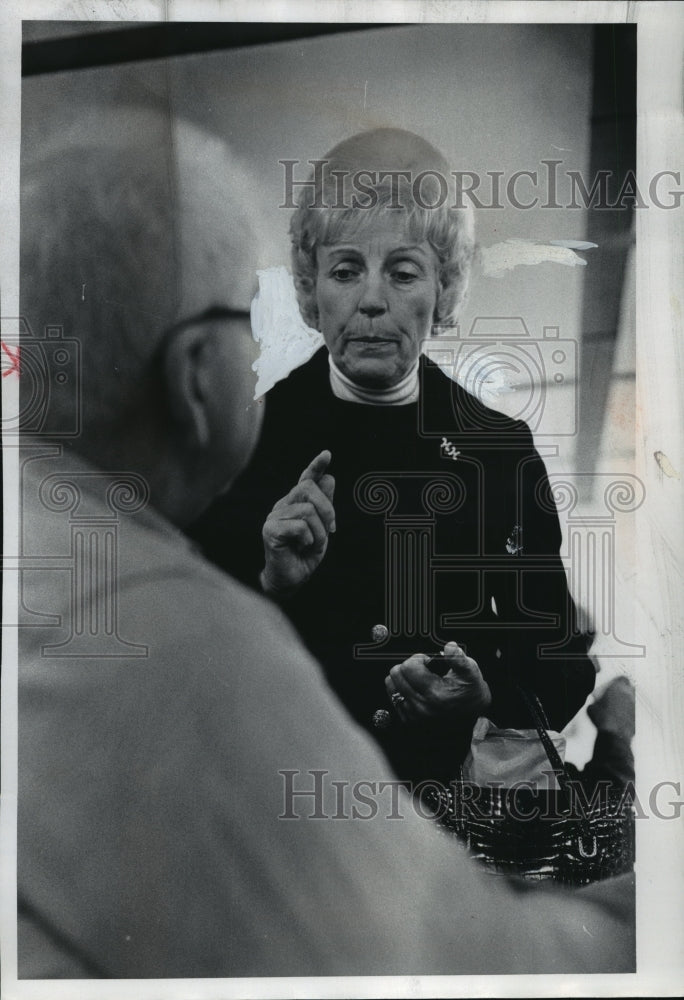 1972 Press Photo Muriel Humphrey and Alphonse P. Kistner- Historic Images