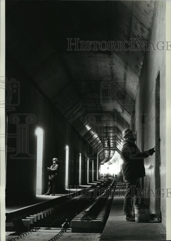 1982 Press Photo Philadelphia, Pennsylvania&#39;s Center City Commuter Tunnel- Historic Images