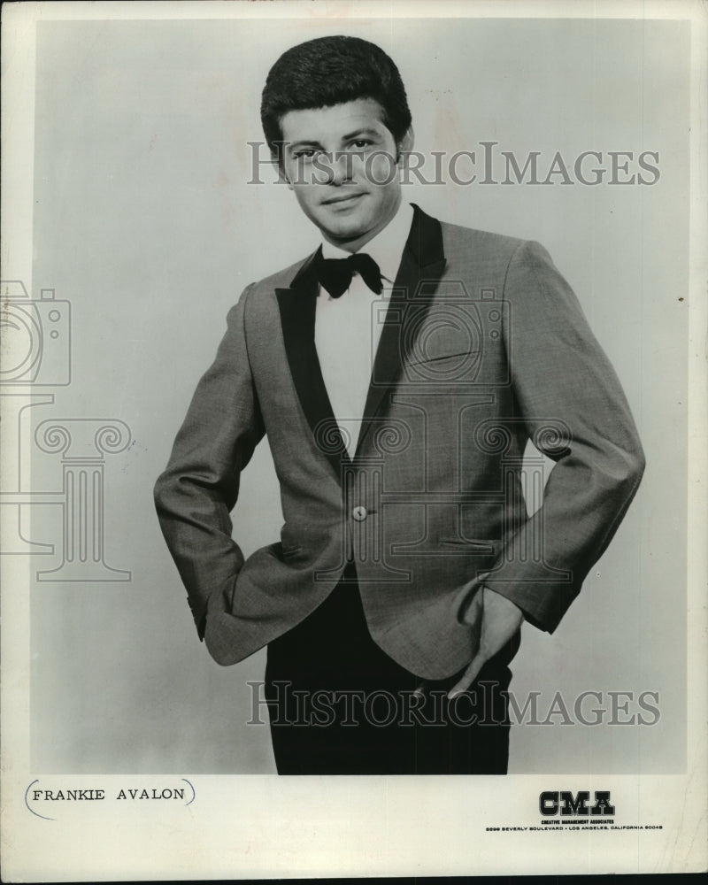 1970 Press Photo Singer Frankie Avalon Publicity Photo- Historic Images