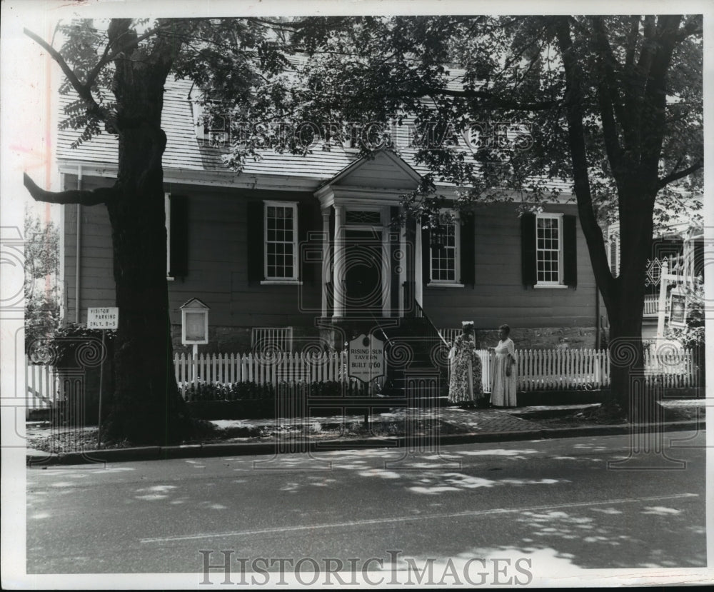 1975 Press Photo Rising Sun Tavern in Fredericksburg from Colonial Times- Historic Images