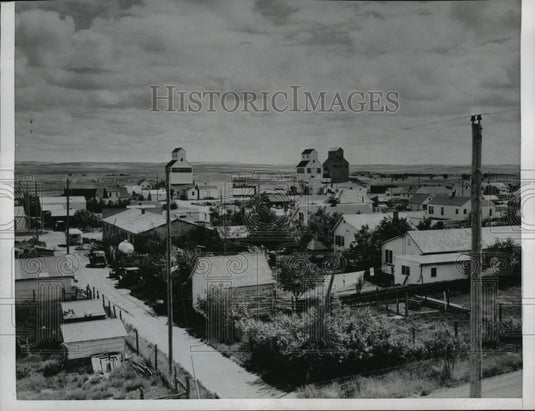 1952 Press Photo Montana City Near Shell's Well is an Important Rail Point- Historic Images