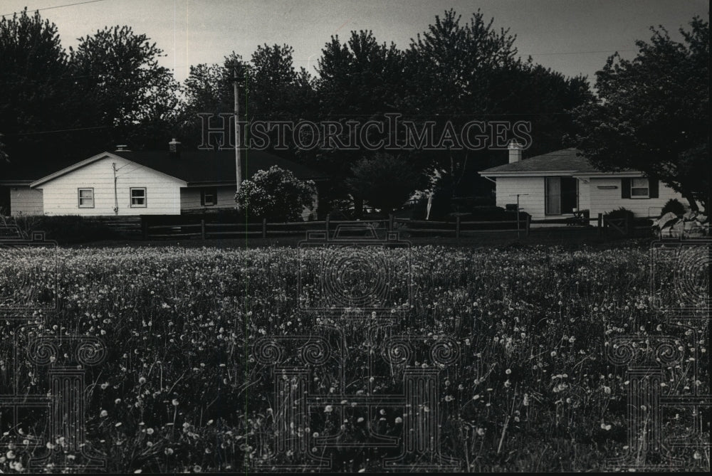 1989 Press Photo Residential Area in Brown Deer, Wisconsin- Historic Images