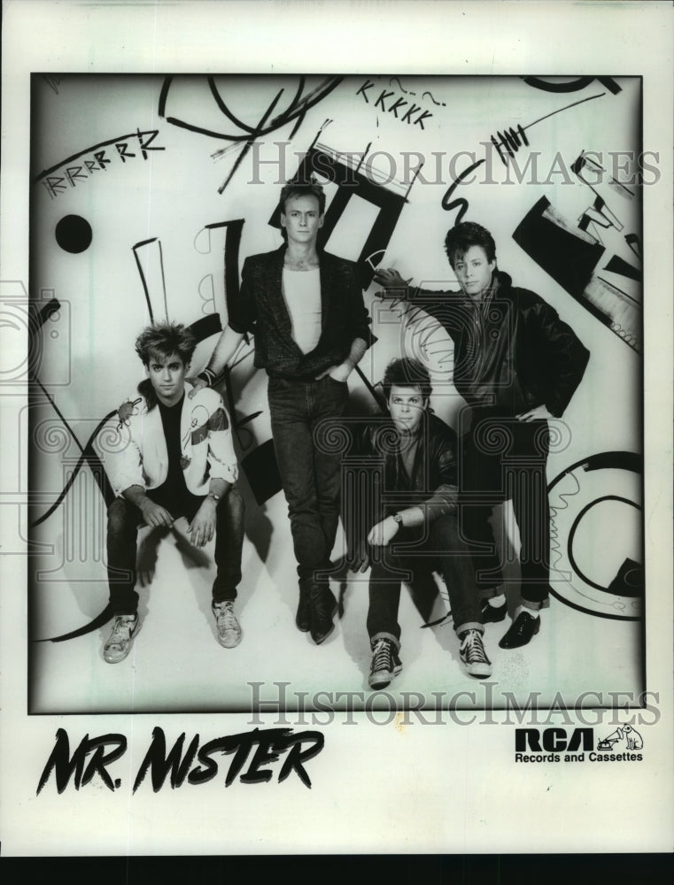 1985 Press Photo Mr. Mister, rock group- Historic Images