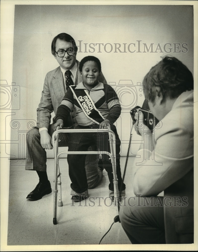 1975 Press Photo Cavette Brown the 1980 March of Dimes Wisconsin Poster Child - Historic Images