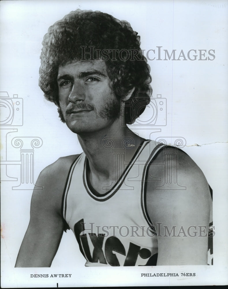 1979 Press Photo Dennis Awtrey Basketball Philadelphia 76ers - Historic Images