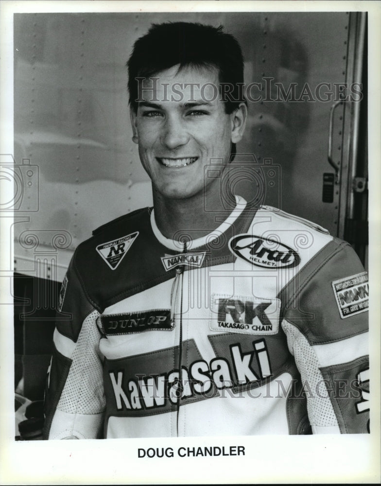 1989 Press Photo Doug Chandler motorcycle racer, U.S.- Historic Images