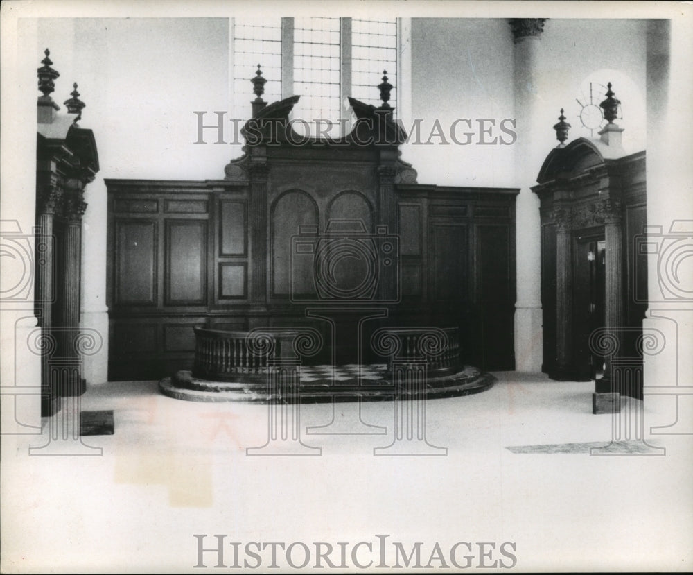 1969 Press Photo Alter at St. Mary Alderman Church Fulton, Missouri- Historic Images