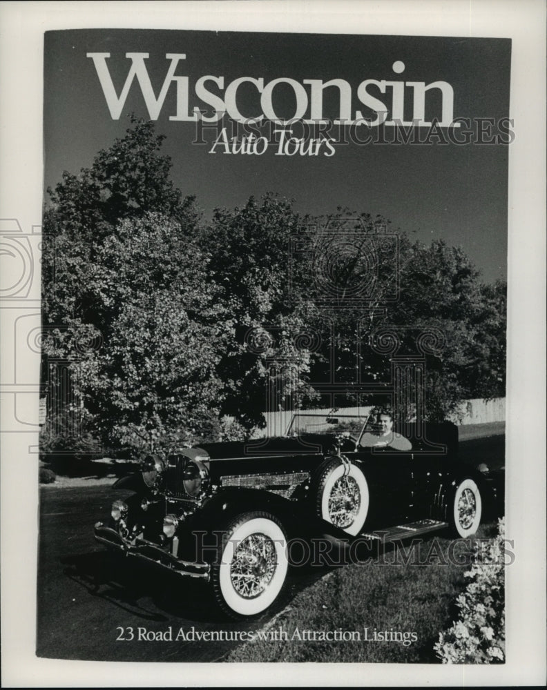 1989 Press Photo Wisconsin Auto Tours Book Cover- Historic Images